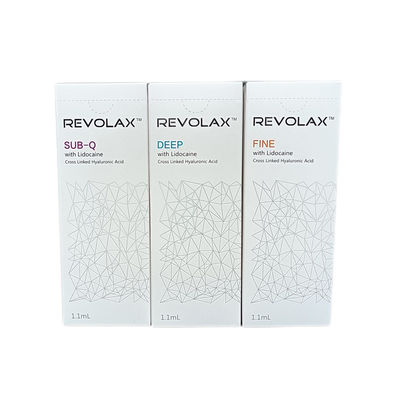 1.1 ml Remplissage dermique Revolax Fine Lips Remplisseurs de rides à l'acide hyaluronique pour le visage