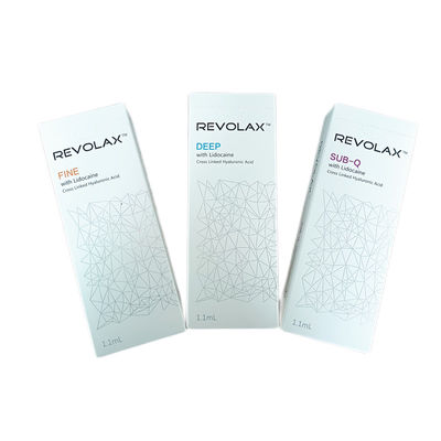 1.1 ml Remplissage dermique Revolax Fine Lips Remplisseurs de rides à l'acide hyaluronique pour le visage