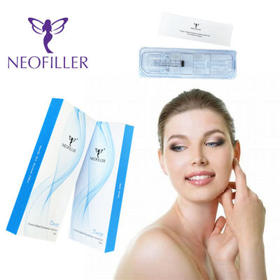 Neofiller 1ml Cross Linked Dermal Filler Hyaluronic Injections pour les lèvres d'apparence naturelle 24mg/Ml