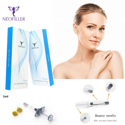 Neofiller 1ml Cross Linked Dermal Filler Hyaluronic Injections pour les lèvres d'apparence naturelle 24mg/Ml