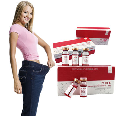 Solution 10ml de lipolyse de PPC Chin Fat Dissolving Injections rouge