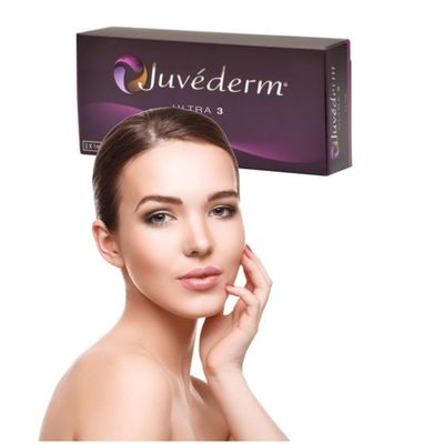 Remplissage cutané de gel transparent d'injections de lèvre de Juvederm de peau de menton pour des seins