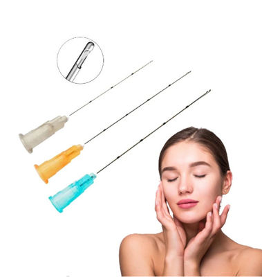 Canule émoussée micro jetable de Monoject pour les remplisseurs cutanés 21g 50mm 70mm