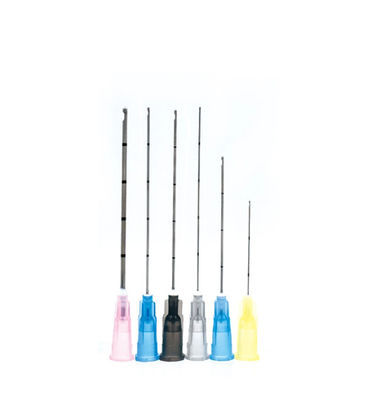 Canule émoussée micro jetable de Monoject pour les remplisseurs cutanés 21g 50mm 70mm