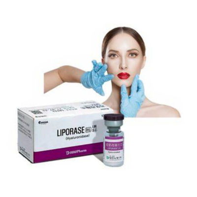 Dissolveur facial de remplisseur de Hyaluronidase de Corée d'injection de Liporase blanche de poudre lyophilisée