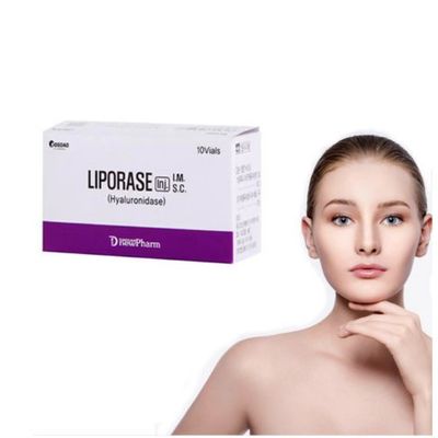 Dissolveur facial de remplisseur de Hyaluronidase de Corée d'injection de Liporase blanche de poudre lyophilisée