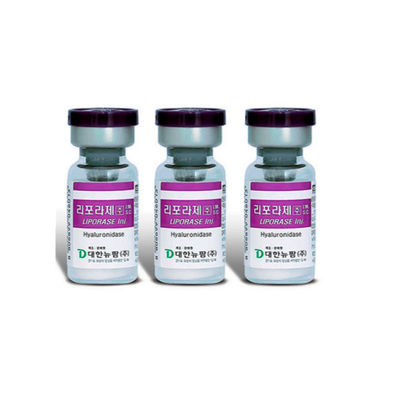 Dissolveur facial de remplisseur de Hyaluronidase de Corée d'injection de Liporase blanche de poudre lyophilisée