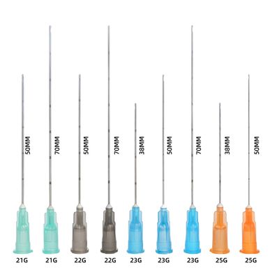 Aiguille deux émoussée de l'aiguille 25g*50mm 18g*70mm de canule de beauté de la CE