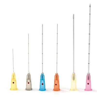 Aiguille émoussée de Microcannula d'astuce d'astuce de remplisseur émoussé flexible fin de canule pour des remplisseurs