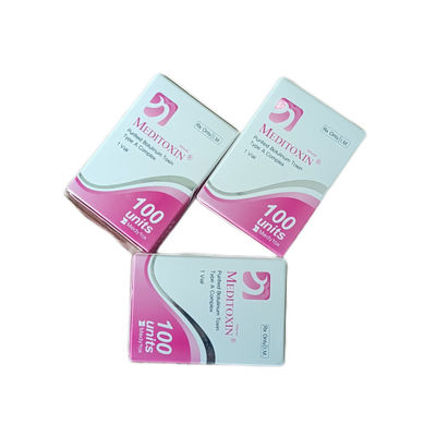 Le blanc doux de mal de tête saupoudrent d'anti bigorneaux Meditoxin  d'injections botulinum d'A