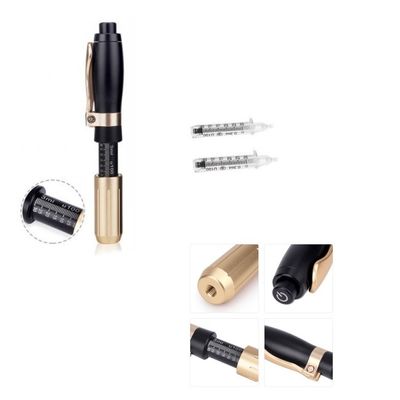 Stylo de remplissage hyaluronique à 3 niveaux 0,3 ml 0,5 ml remplisseurs de lèvres d'acide hyaluronique sans aiguille
