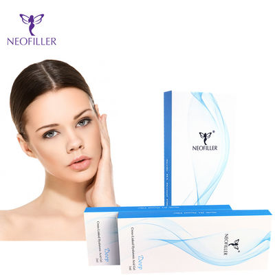 Acide hyaluronique transparent remplisseur cutané injection hypodermique 1 ml*2 seringues