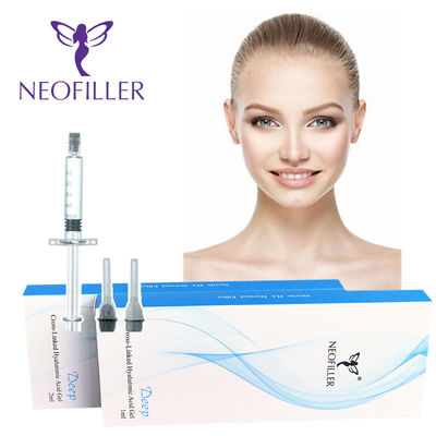 Seringues stériles Remplisseur cutané d'acide hyaluronique 24 mg/ ml Concentration Injection hypodermique