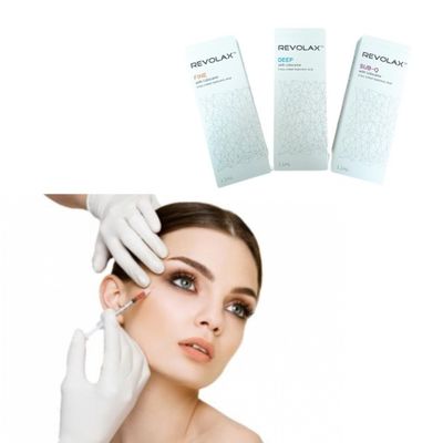 Emballage de la seringue Acide hyaluronique Revolax Remplisseur cutané pour remplir les lèvres du visage
