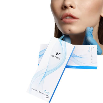 Conservation à température ambiante Remplisseur cutané d'acide hyaluronique avec site d'injection faciale