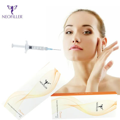 Remplisseur cutané d'acide hyaluronique facial transparent pour injections hypodermiques