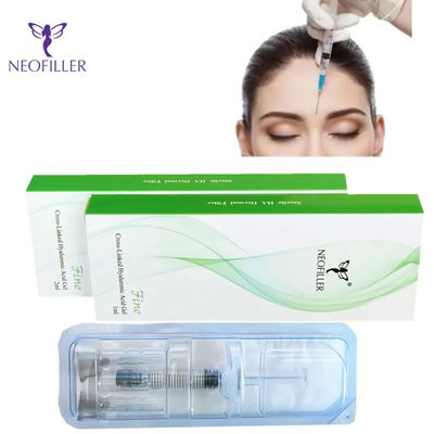 Remplisseur cutané d'acide hyaluronique facial transparent pour injections hypodermiques