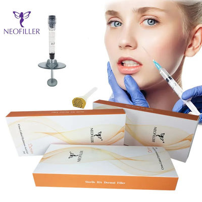 Remplisseur cutané d'acide hyaluronique facial transparent pour injections hypodermiques