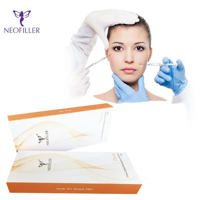 Profondeur d'injection transparente Acide hyaluronique Remplisseur cutané 1 ml 2 ml 10 ml 20 ml