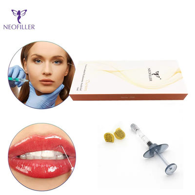 Profondeur d'injection transparente Acide hyaluronique Remplisseur cutané 1 ml 2 ml 10 ml 20 ml