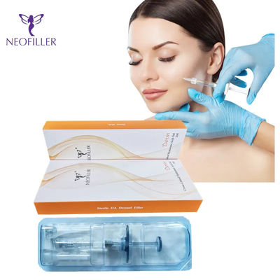 Profondeur d'injection transparente Acide hyaluronique Remplisseur cutané 1 ml 2 ml 10 ml 20 ml