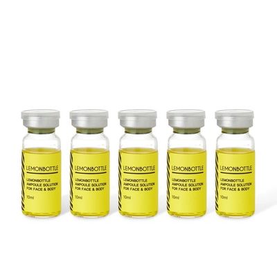 Bouteille de citron Solution de lipolyse ultime pour la réduction des graisses 10 ml * 5 bouteilles Formule à haute concentration