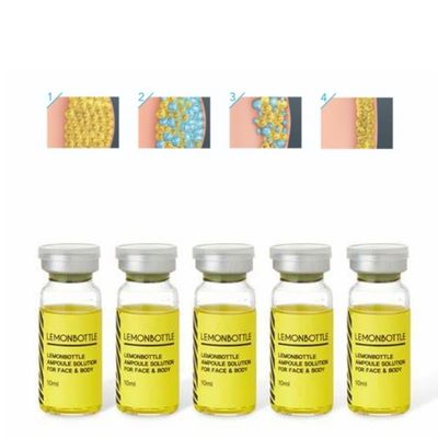 Solution en bouteille de citron à haute concentration pour injections de dissolution des graisses 5 flacons X 10 ml Corps entier