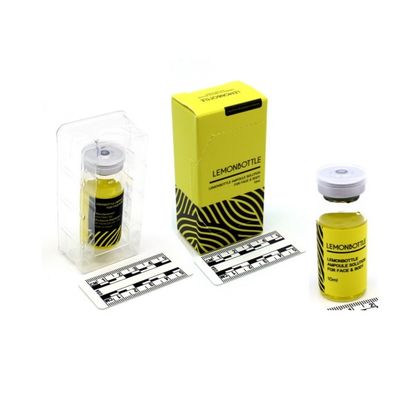 Solution de dissolution de graisse à haute concentration pour le visage et le corps 10 ml x 5 bouteilles de citron emballage aseptique jetable
