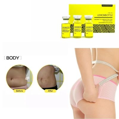 Vente bouteille de citron Dissolveur de graisse 5X10ml Boîte de perte de poids Solution en ligne