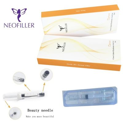 24 mg/ ml de remplissage cutané en acide hyaluronique transparent pour injection faciale