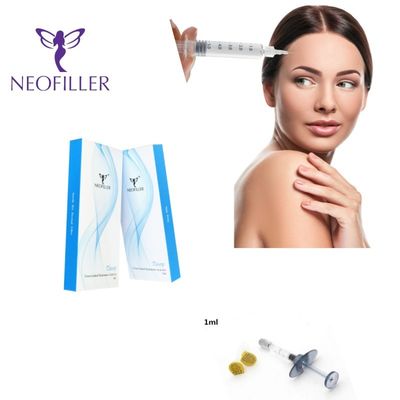 Injection hypodermique faciale avec remplissage cutané par l'acide hyaluronique pour une longévité de 9 à 12 mois