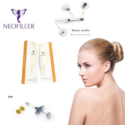 Injection hypodermique faciale avec remplissage cutané par l'acide hyaluronique pour une longévité de 9 à 12 mois
