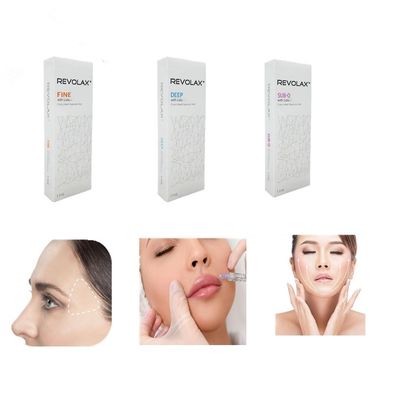 Acide hyaluronique liquide Remplisseur cutané Revolax plastique facial