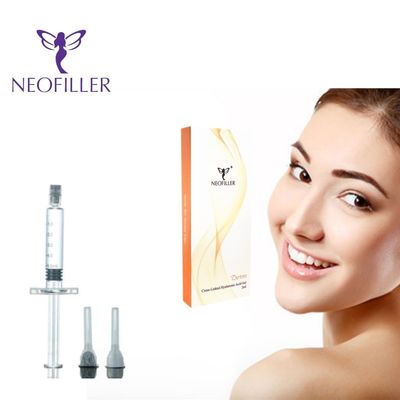 Remplisseur d'acide hyaluronique transparent croisé pour le rajeunissement de la peau du visage