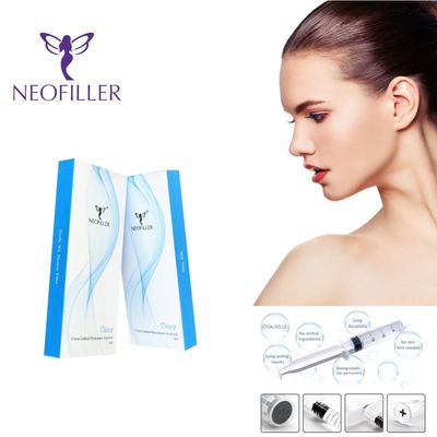Réducteur efficace des rides Acide hyaluronique Remplisseur cutané Transparent Gel injectable Température de la pièce Amélioration du visage
