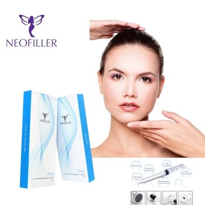 Réducteur efficace des rides Acide hyaluronique Remplisseur cutané Transparent Gel injectable Température de la pièce Amélioration du visage