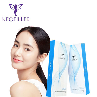 Réducteur de rides du visage Acide hyaluronique Remplisseur cutané Gel injectable Température ambiante Renforcement du rajeunissement naturel