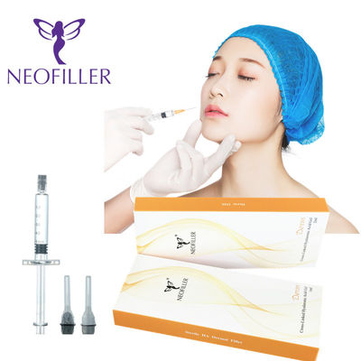 Acide hyaluronique transparent 24 mg-ml Gel injectable pour le remplissage cutané 9-12 mois Longévité Renforcement du rajeunissement du visage