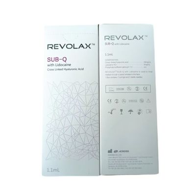 La formule de l'acide hyaluronique de la seringue Revolax pour le remplissage cutané découvre le secret d'une peau jeune