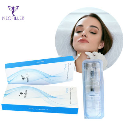 24 mg-ml Acide hyaluronique Remplisseur Dermique 5 ml Gel injectable Amélioration du contour facial naturel lisse