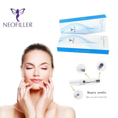 Acide hyaluronique de liaison transversale Remplisseur cutané 1 ml-20 ml Gel injectable Amélioration de la réduction des rides du visage