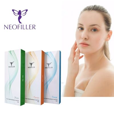Acide hyaluronique de remplissage cutané certifié CE 10 ml 20 ml Gel injectable Traitement d'amélioration du contour du visage et du corps