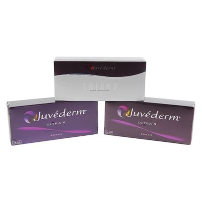 Remplisseur cutané anti-âge Juvederm 2×1 ml Emballage avec gel injectable d'acide hyaluronique Ultra3 Ultra4 Volume