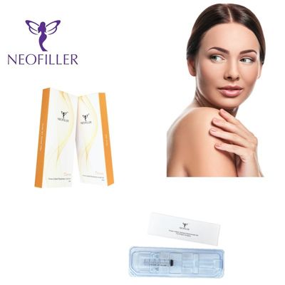 Gel injectable de remplissage cutané d'acide hyaluronique de réticulation 24 mg-ml amélioration du visage de longévité de 9 à 12 mois