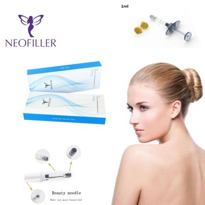 Gel injectable de remplissage cutané d'acide hyaluronique de réticulation 24 mg-ml amélioration du visage de longévité de 9 à 12 mois