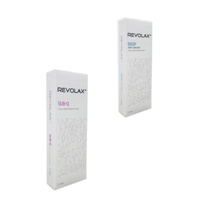 Revolax Remplisseur Dermique avec des ingrédients d' acide hyaluronique pendant 6 à 12 mois d' effet et 2 ans de durée de conservation