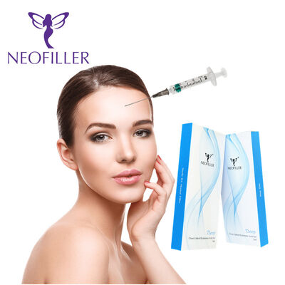 Acide hyaluronique transparent 24 mg-ml Filler Dermique Gel injectable 9 à 12 mois Longévité Injection faciale
