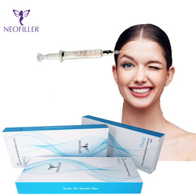 Acide hyaluronique transparent 24 mg-ml Filler Dermique Gel injectable 9 à 12 mois Longévité Injection faciale