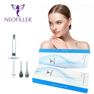 Neofiller 24mg-ml Acide hyaluronique Filler Dermique Gel injectable 9 à 12 mois Longévité Solution de stockage à température ambiante