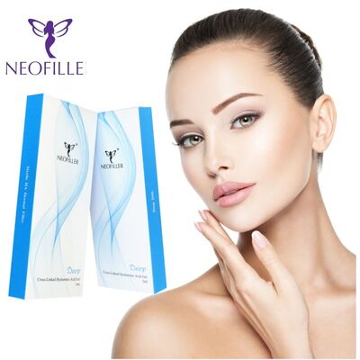 Neofiller Acide hyaluronique Filler Dermique Gel injectable de 24 mg/ml Concentration pendant 9 à 12 mois Longévité et stockage à température ambiante